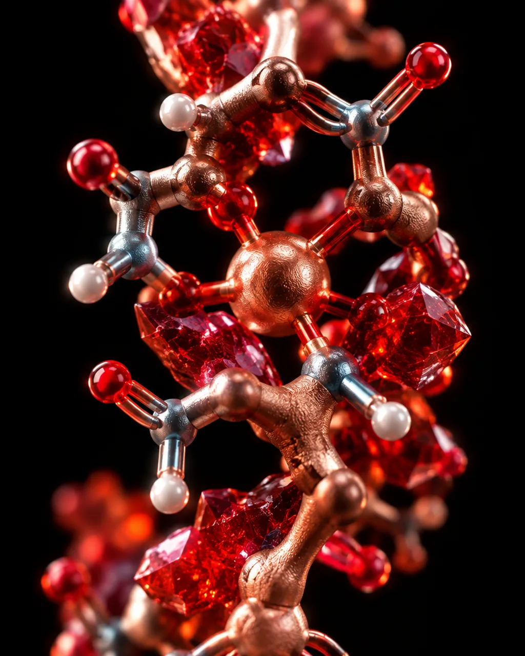 Abstract laboratory illustration for the Copper & Cosmetic research class