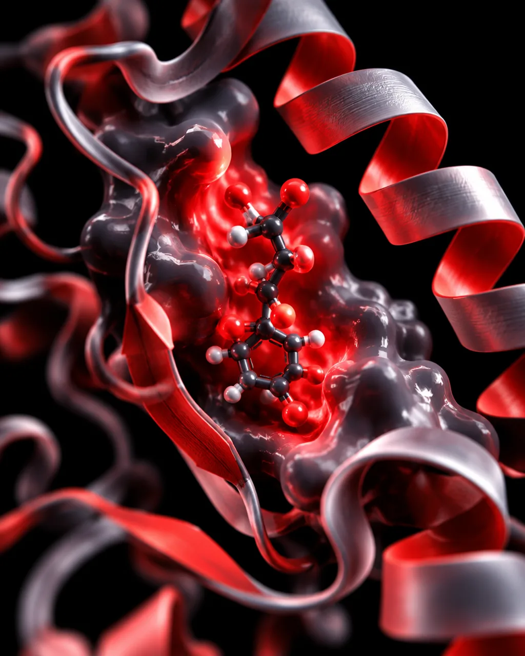 Abstract laboratory illustration for the Endocrine & Receptor research class